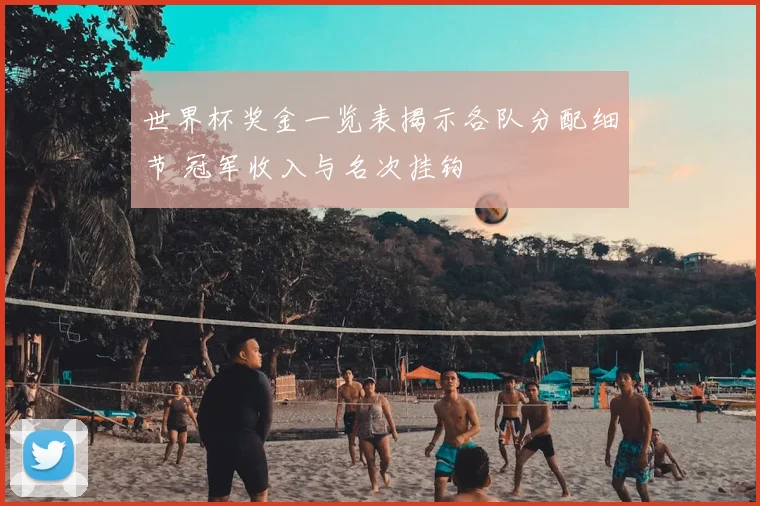 世界杯奖金一览表揭示各队分配细节 冠军收入与名次挂钩